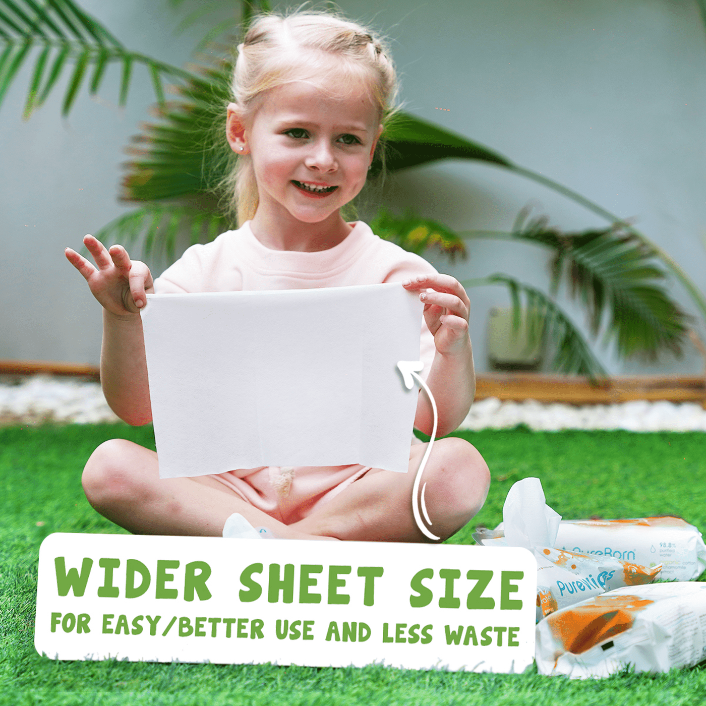 PureBorn Wipes Grapefruit