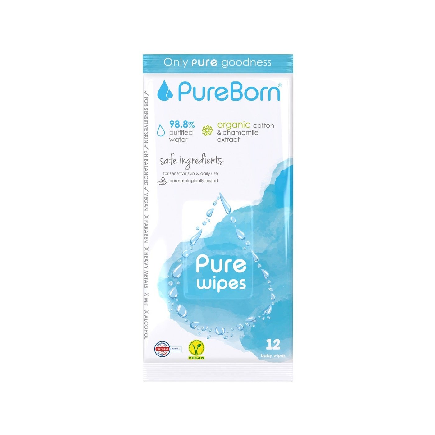 PureBorn Wipes Chamomile