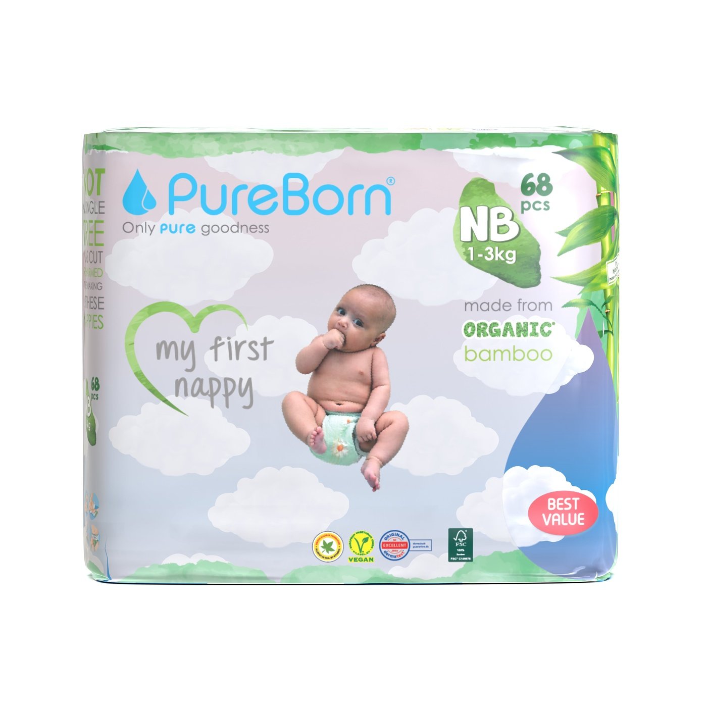 Organic Bamboo Nappies