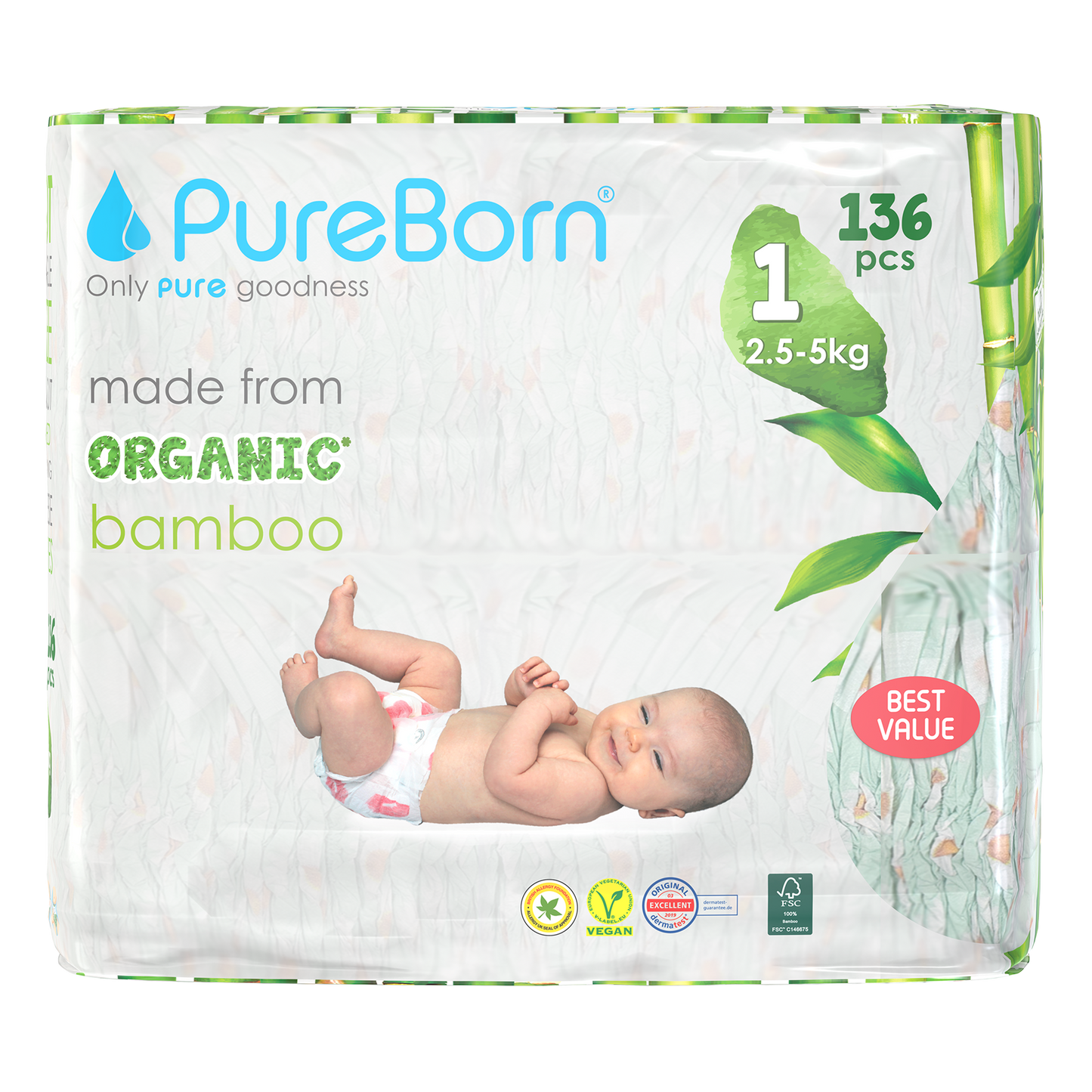 Organic Bamboo Nappies