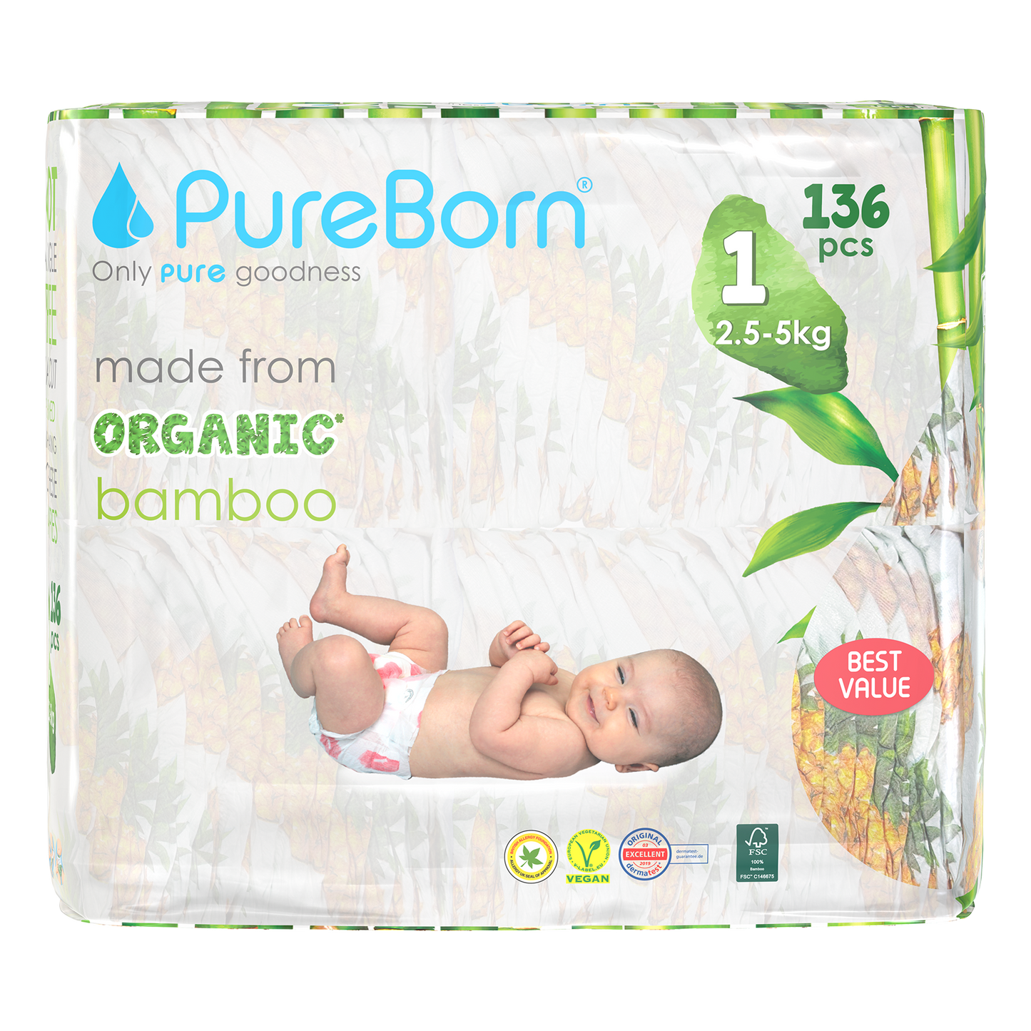 Organic Bamboo Nappies