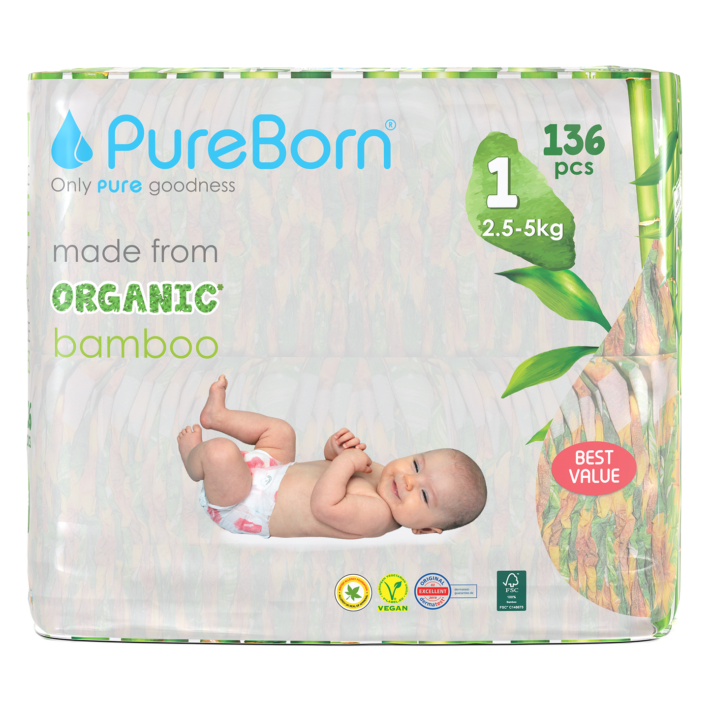 Organic Bamboo Nappies