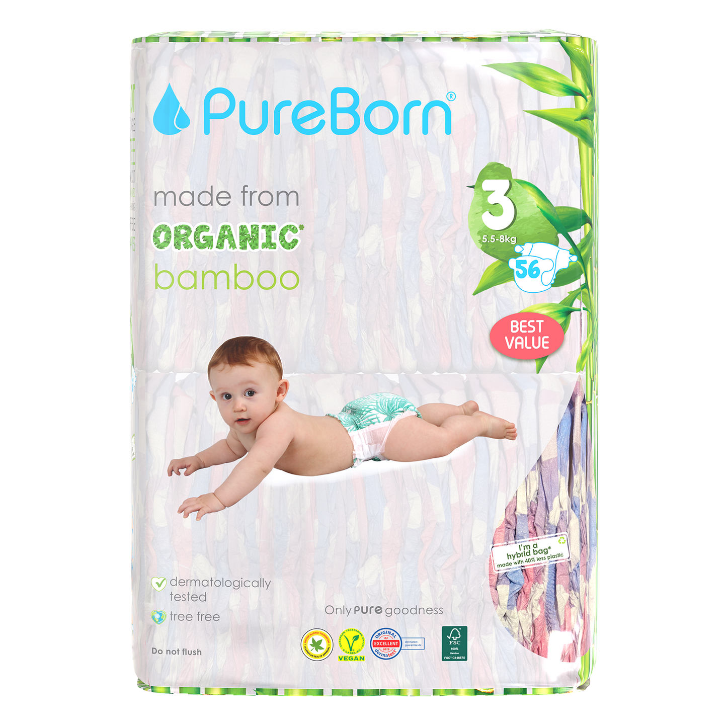 Organic Bamboo Nappies