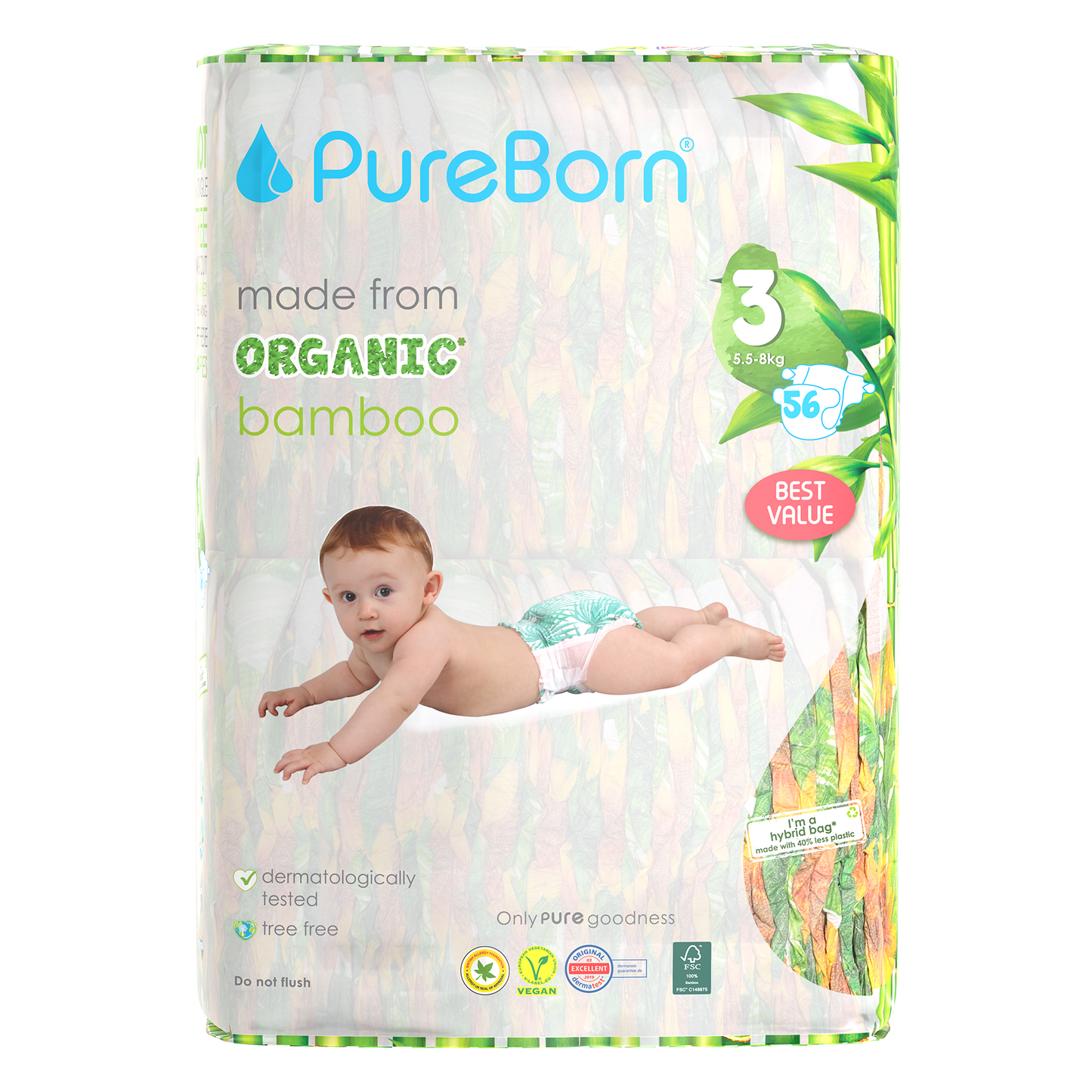 Organic Bamboo Nappies