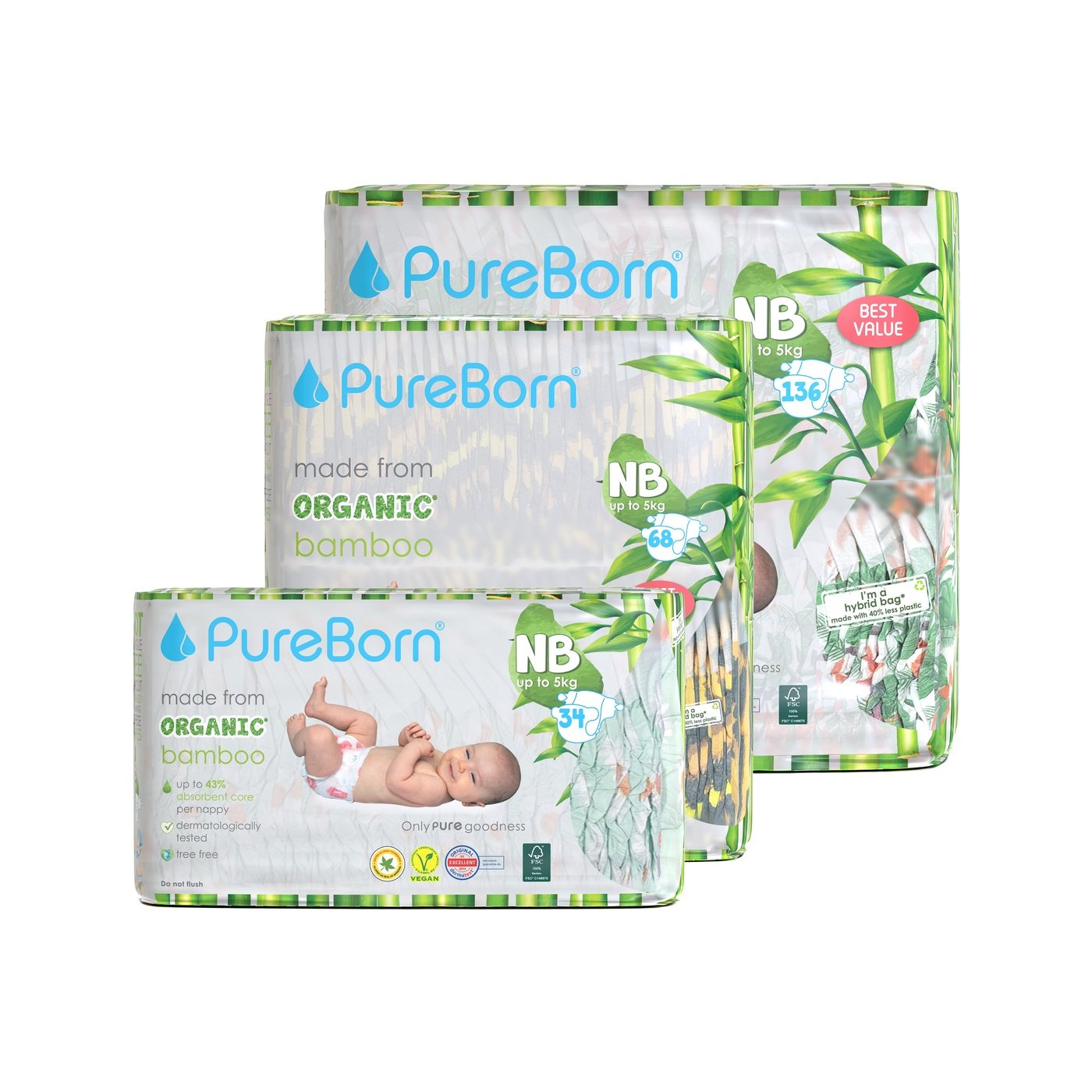 Organic Bamboo Nappies Subscription