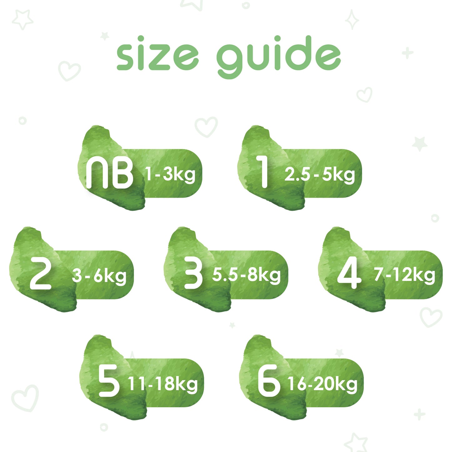 6 Organic Bamboo Nappies Subscription