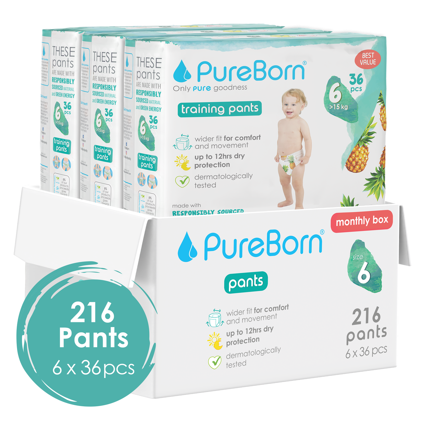 Monthly Pants - 2 Double Packs Box