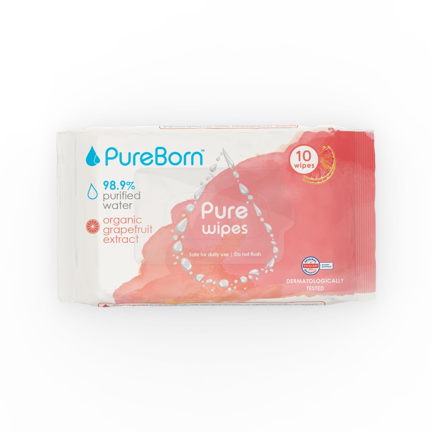 PureBorn Wipes Grapefruit