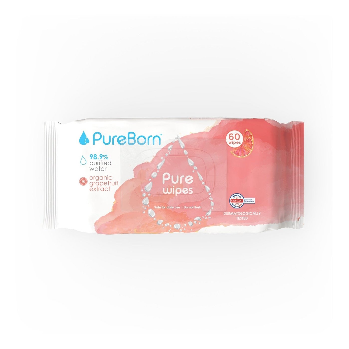 PureBorn Wipes Grapefruit