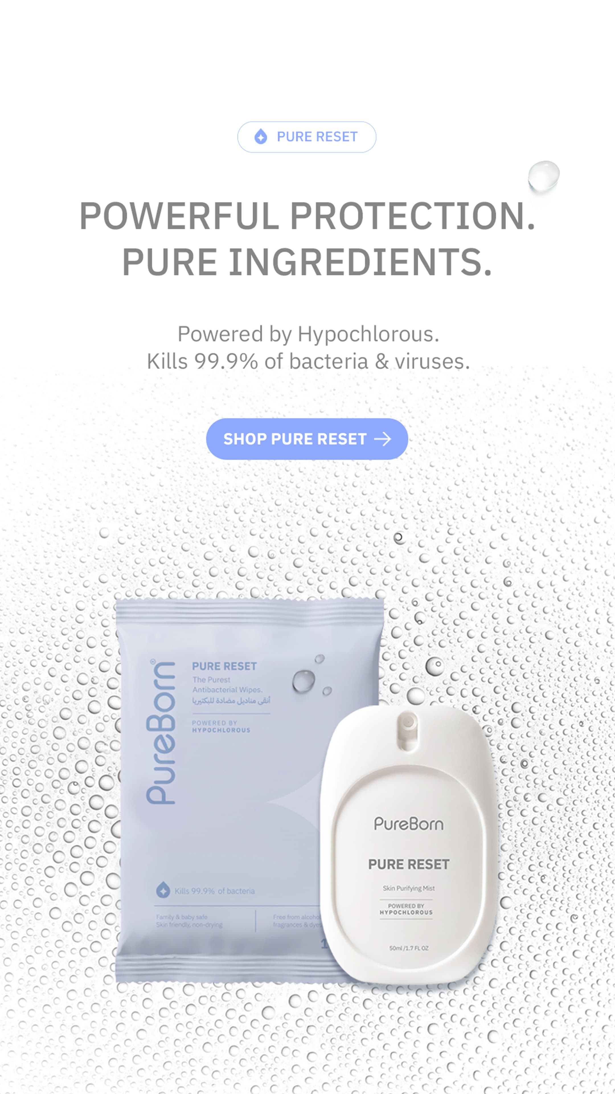 Pure Reset Skin Purifying Mist beside its refill pouch