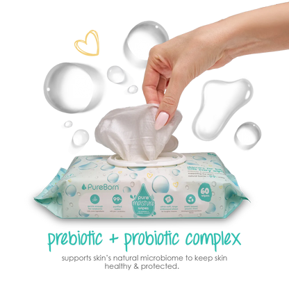 Pure Moisture Wipes with Prebiotic & Probiotic Complex