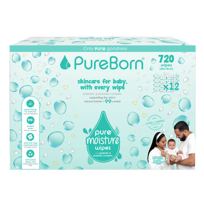 Pure Moisture Wipes with Prebiotic & Probiotic Complex