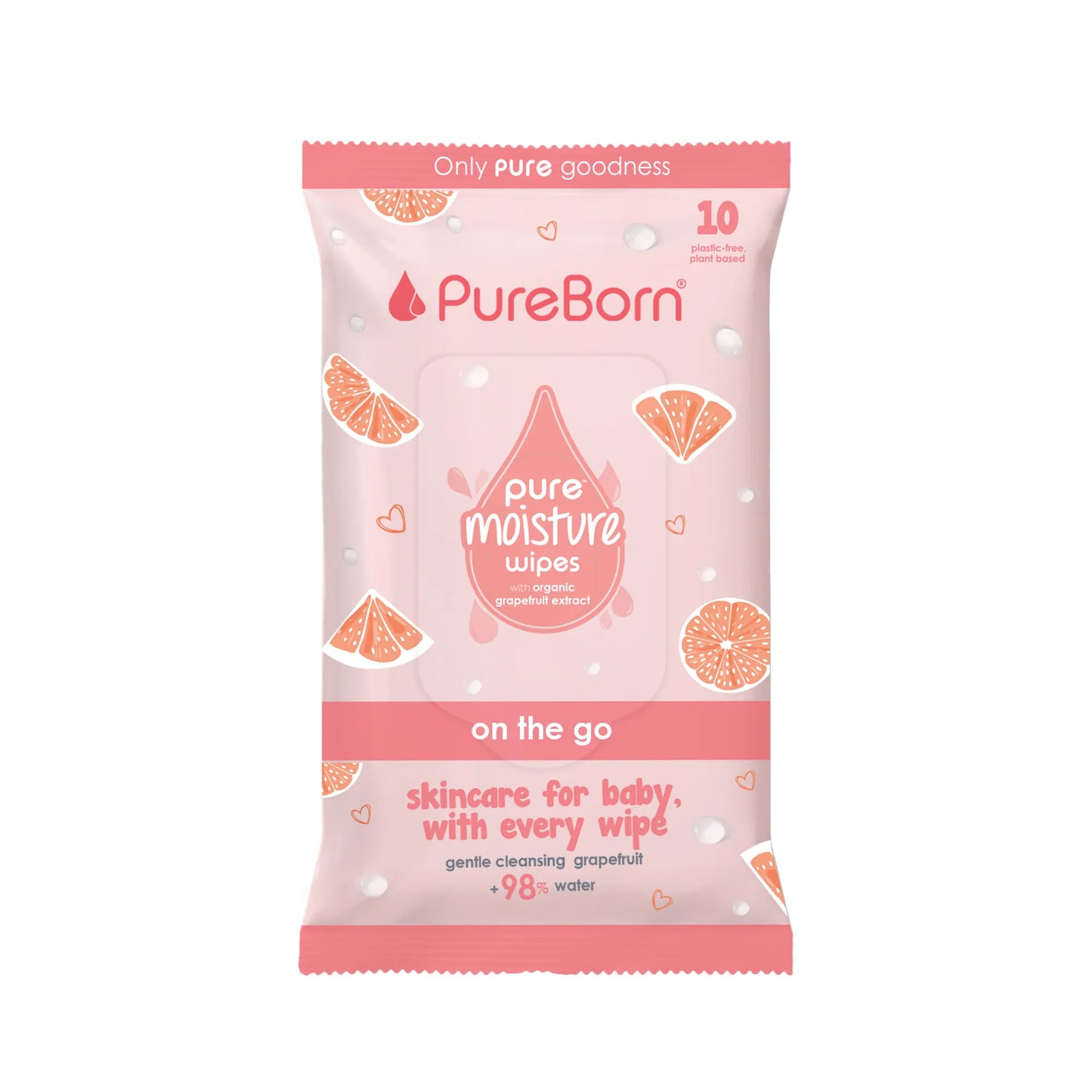 PureBorn Wipes Grapefruit