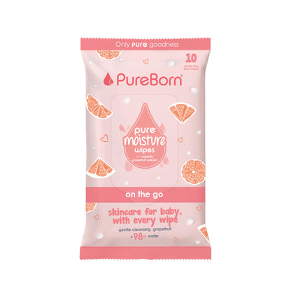 PureBorn Wipes Grapefruit
