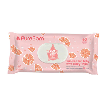PureBorn Wipes Grapefruit