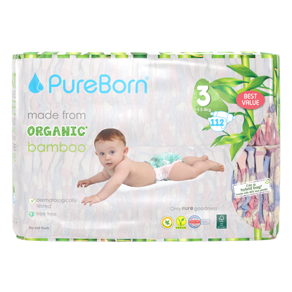 Master Pack of Organic Nappies + 720 Wipes