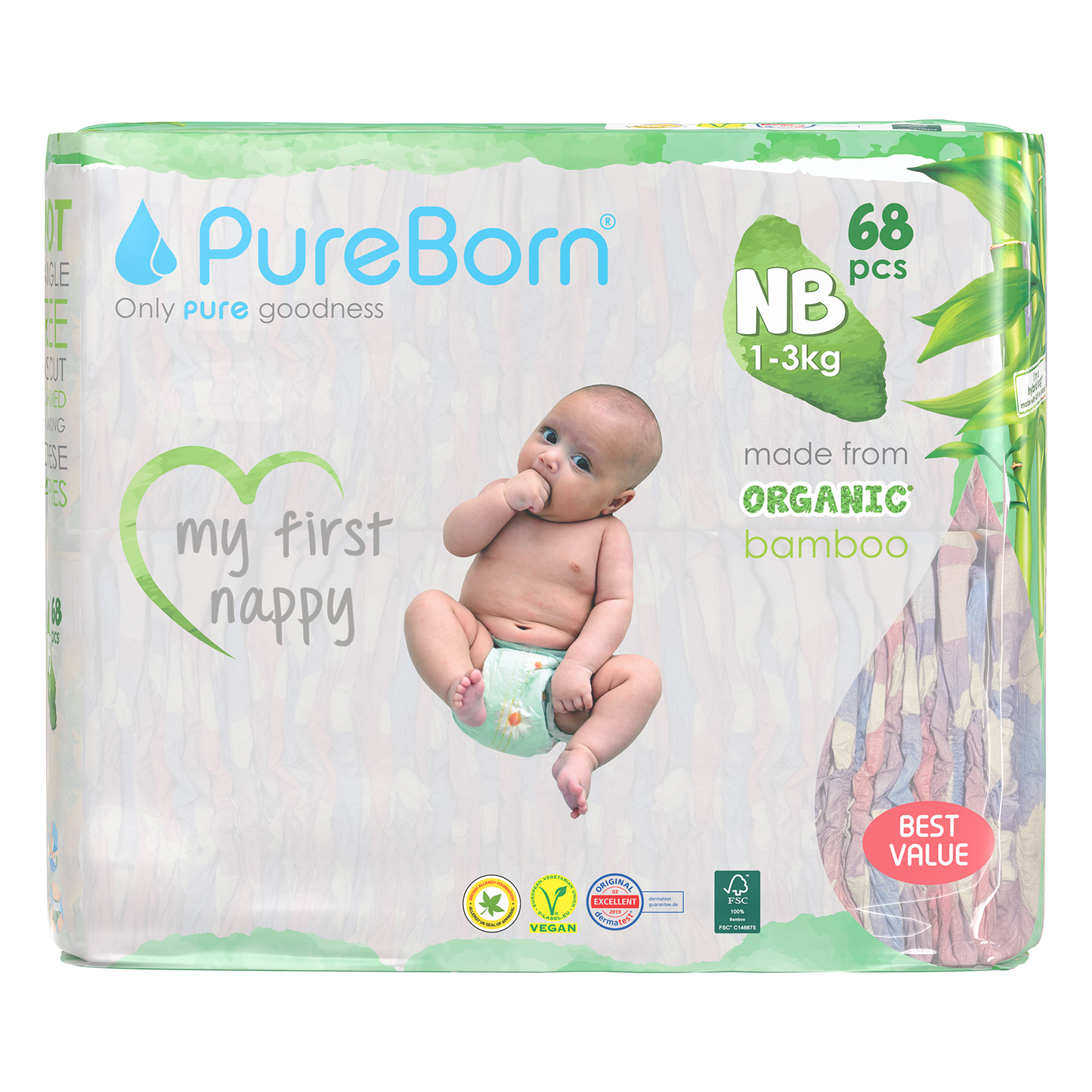 Organic Bamboo Nappies