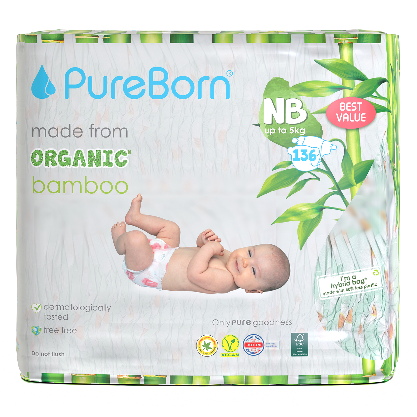 Master Pack of Organic Nappies + 720 Wipes