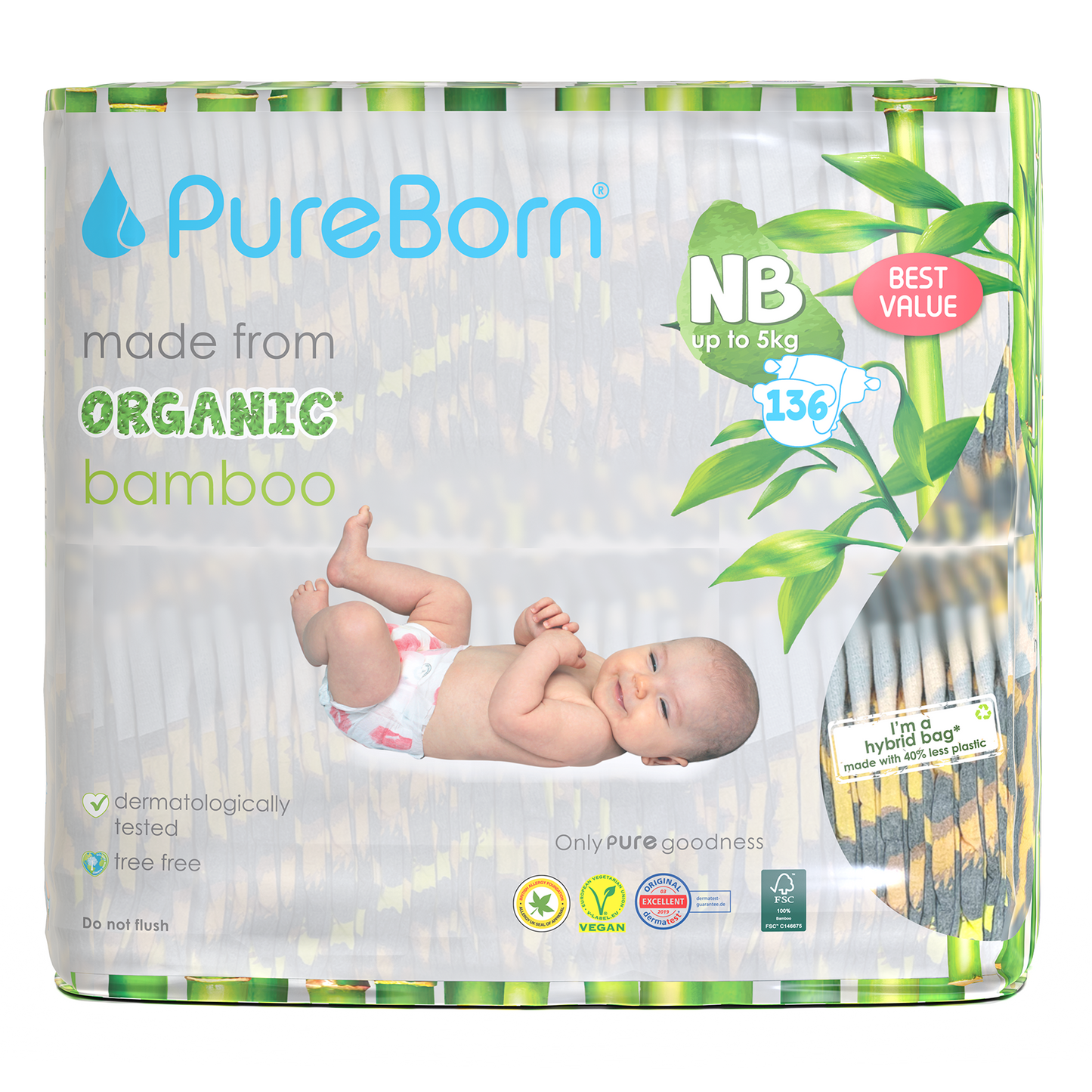 Organic Bamboo Nappies