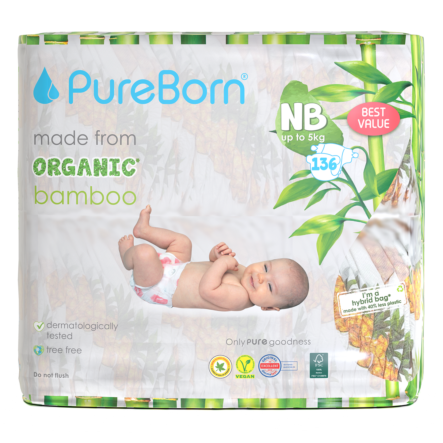 Organic Bamboo Nappies