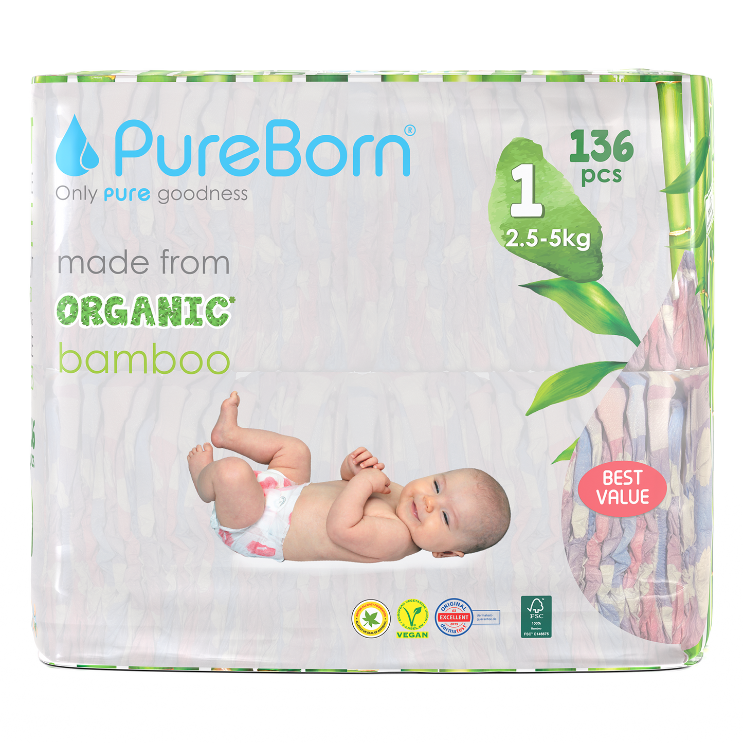 Master Pack of Organic Nappies + 720 Wipes