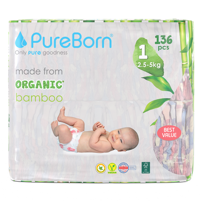 Master Pack of Organic Nappies + 720 Wipes