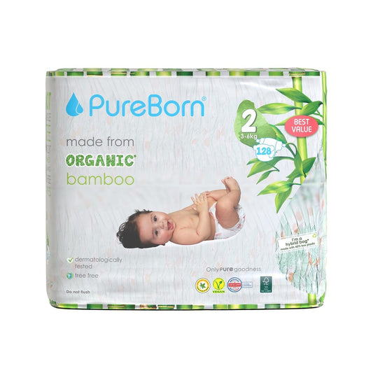Organic Bamboo Nappies Daisies
