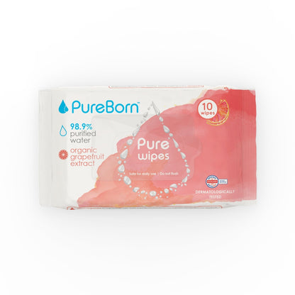 PureBorn Wipes Grapefrukt