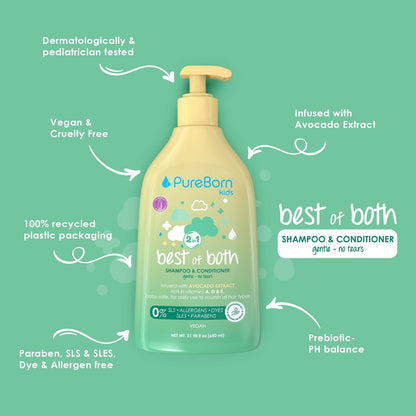 Het beste van beide 2 in 1 shampoo en conditioner