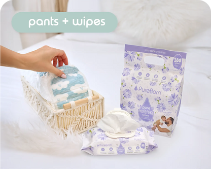 4 packs Pants + 4 packs of Wipes