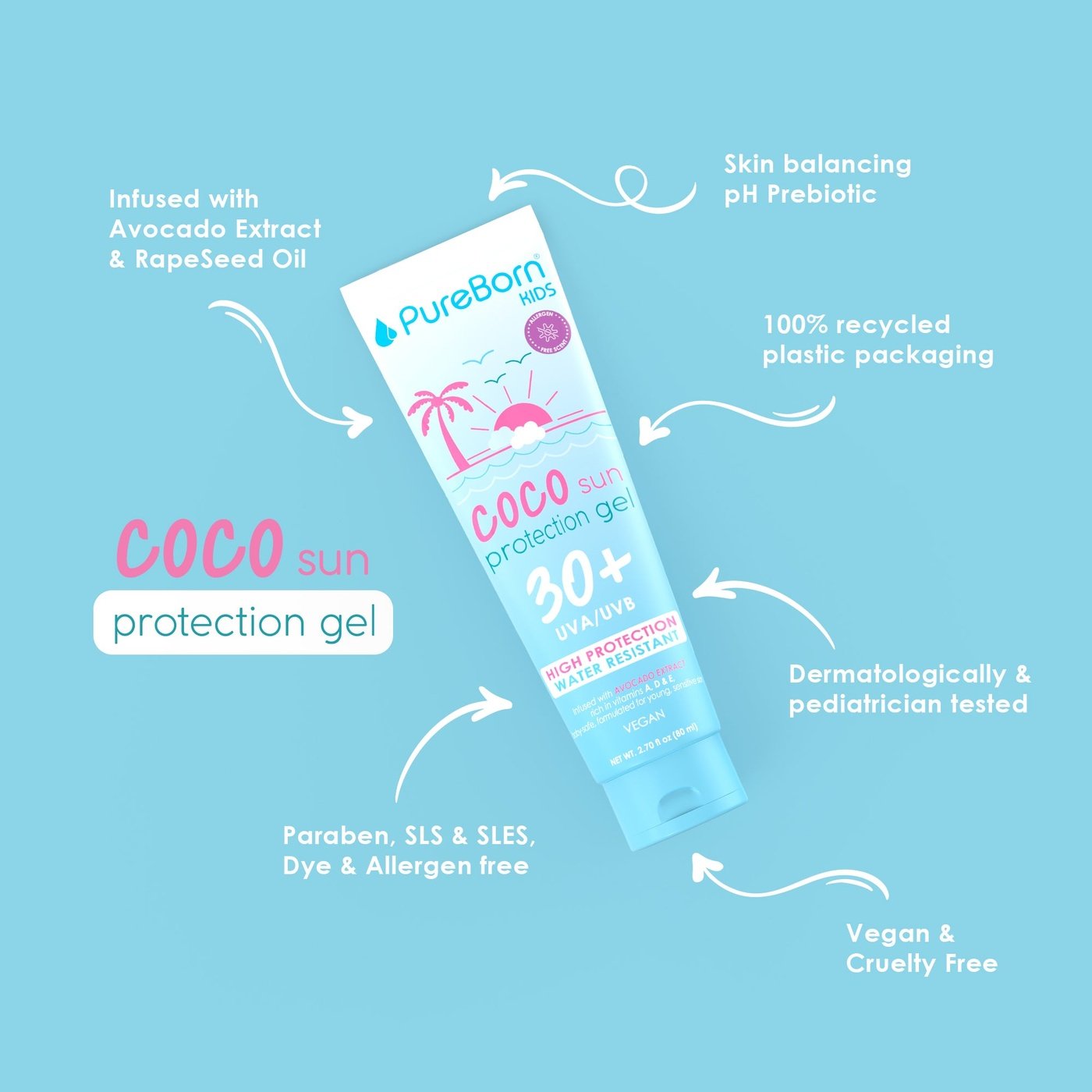 Coco Sun Protection Gel SPF30+